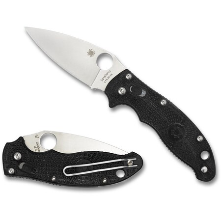 Spyderco 2024 Spyderco Manix 2 Lightweight Black Plain SPY-C101PBK2